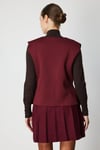 ON FASHION 26K.ON.YLK.66915.01 DÜĞMELİ V YAKA YELEK - BORDO