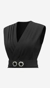 ON FASHION 26Y.ON.BLZ.70300.01 TAŞ DETAYLI BLUZ - SİYAH