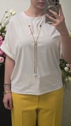 ON FASHION 26Y.ON.BLZ.71379.01 ZİNCİR AKSESUARLI DOUBLE KOL BLUZ - EKRU