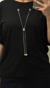 ON FASHION 26Y.ON.BLZ.71379.01 ZİNCİR AKSESUARLI DOUBLE KOL BLUZ - SİYAH