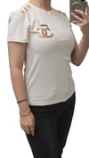 ON FASHION 26Y.ON.BLZ.76609.01 OMUZLARI DÜĞMELİ KISA KOL BLUZ -EKRU