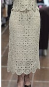 ON FASHION 26Y.ON.ETK.76372.01 BELİ BAĞCIKLI MİDİ ETEK - KREM 