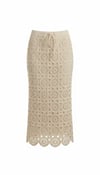 ON FASHION 26Y.ON.ETK.76372.01 BELİ BAĞCIKLI MİDİ ETEK - KREM 