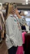 ON FASHION 26Y.ON.GML.70325.01 NAKIŞLI GÖMLEK - MAVİ