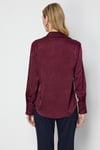 ON FASHION 26Y.ON.GML.74326.01 SATEN UZUN KOL GÖMLEK - BORDO