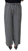 ON FASHION 26Y.ON.PNT.74903.01 BOL ÇİZGİLİ PANTOLON - SİYAH