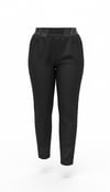 ON FASHION 26Y.ON.PNT.78103.01 BELİ LASTİKLİ TAŞLI BİLEK BOY PANTOLON - SİYAH