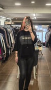 ON FASHION 26Y.ON.SWT.76322.01 BASKILI KAPŞONLU YARIM KOL SWEAT-SİYAH