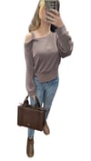 ON FASHION 26Y.ON.SWT.76324.01 OMZU AÇIK VEREV SWEAT - KAHVE