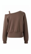 ON FASHION 26Y.ON.SWT.76324.01 OMZU AÇIK VEREV SWEAT - KAHVE