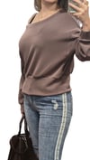ON FASHION 26Y.ON.SWT.76324.01 OMZU AÇIK VEREV SWEAT - KAHVE