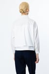 ON FASHION 50345 ÖNÜ VE YAKASI DANTELLİ CEPLİ GÖMLEK - BEYAZ