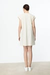 ON FASHION 51419 SIFIR YAKA UZUN BASİC TUNİK BLUZ - KREM