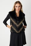 ON FASHION 6K.ON.YLK.60915 2802 KÜRK YELEK - SİYAH