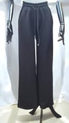 ON FASHION BELİ LASTİKLİ BOL PAÇA PANTOLON - SİYAH