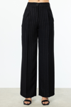 ON FASHION BOL ÇİZGİLİ PANTOLON - SİYAH