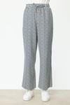 ON FASHION Çizgi Desenli Bol Paça Pantolon - LACİVERT