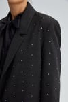 PARLAK TAŞLI BLAZER CEKET-ANTRASİT