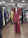 PUREVATENCEL KAP & COTON PANTOLON & PENYE İÇLİK - ÜÇLÜ TAKIM - Bordo