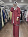 PUREVATENCEL KAP & COTON PANTOLON & PENYE İÇLİK - ÜÇLÜ TAKIM - Bordo