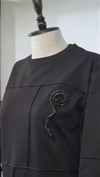 Taş Şeritli Sweat - Siyah