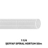 1 1/4''  ŞEFFAF LAVABO&SİFON SPİRAL HORTUM 50 MT (170gr/mt)