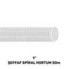 1'' ŞEFFAF LAVABO&SİFON SPİRAL HORTUM 50 MT (130gr/mt)