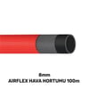 8 MM AIRFLEX HAVA HORTUMU 100 MT KIRMIZI (140gr/mt)