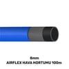8 MM AIRFLEX HAVA HORTUMU 100 MT MAVİ (140gr/mt)