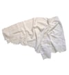 BEYAZ SATEN DANTELLİ PAREO / FULAR BSA01