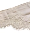 BEYAZ SATEN DANTELLİ PAREO / FULAR BSA01