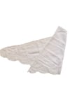 BEYAZ SATEN DANTELLİ PAREO / FULAR BSA01