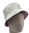 ÇITIR ÇİÇEKLİ / LİLA ÇİFT TARAF KULLANILABİLEN BUCKET BAYAN ŞAPKA
