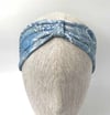 ORTASI BANTLI DESENLİ MAVİ BANDANA BAND06