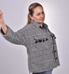 SİYAH BEYAZ KAZAYAĞI DESEN ODUNCU CEKET GÖMLEK CEGO02