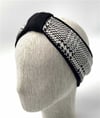 YÜNLÜ KIŞLIK SİYAH BEYAZ BANDANA BAND03