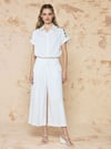 COTTON KUMAŞ PİLİSE DETAYLI PANTOLON