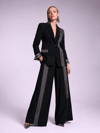 Gümüş Şerit Detaylı Blazer Ceket