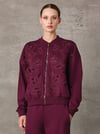 İŞLEMELİ BOMBER SWEATSHİRT
