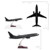 UCK0139Zekupp Boeing 737-800 1/100 Ölçek Çizgi  Detaylı Siyah Tasarımlı Model Uçak