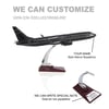 UCK0139Zekupp Boeing 737-800 1/100 Ölçek Çizgi  Detaylı Siyah Tasarımlı Model Uçak