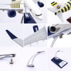 UCK0191Zekupp Boeing 737-800 1/100 Ölçek Fenerbahçe Lisanslı Çubuklu Tasarım Maket Uçak
