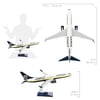 UCK0193Zekupp Boeing 737-800 1/100 Ölçek Fenerbahçe Lisanslı Klasik Tasarım Maket Uçak