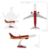 UCK0208Zekupp Boeing 737-800 1/100 Ölçek Sarı Kırmızı Klasik Maket Uçak