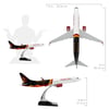 UCK0210Zekupp Boeing 737-800 1/100 Ölçek Welcome to Hell Tasarımlı Maket Uçak