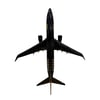 UCK0211Zekupp Boeing 737-800 1/100 Ölçek Klasik Aslan Tasarımlı Siyah Maket Uçak