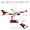UCK0212Zekupp Boeing 737-800 1/100 Ölçek Sarı kırmızı Şerit Tasarımlı Beyaz Maket Uçak