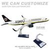 UCK0213Zekupp Airbus 320-200 1/60 Ölçek Fenerbahçe Lisanslı 1907 Klasik Tasarım Keman Boy Maket Uçak  