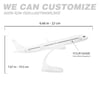 UCK0220Zekupp Airbus A321 1/200 Ölçek  Beyaz Tasarım Plastik Maket Uçak