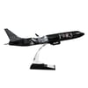 UCK0224Zekupp Boeing 737-800 1/100 Ölçek Beşiktaş Lisanslı Kara Kartal Tasarım  Maket Uçak